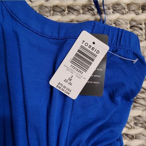 Torrid Super Soft Halter Jumpsuit Size 3X-22-24 - Picture 7 of 10